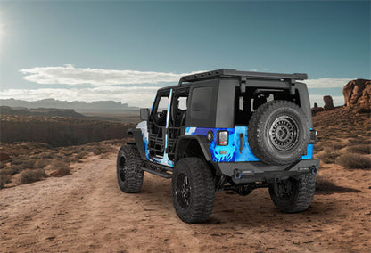 Jeep Accessories Rear Bumper w/ white LED spotlights For 2007-2018 Jeep Wrangler JK - Ultralisk4x4