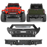 Jeep Gladiator JT Rock Crawler Stubby Front & Rear Bumper (20-24)- ultralisk4x4 ul30317003s 3