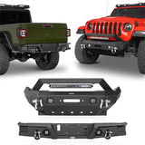 Jeep Gladiator JT Rock Crawler Stubby Front & Rear Bumper (20-24)- ultralisk4x4 ul30317003s 4