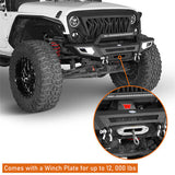 Jeep JK Offroad Front Bumper w/Winch Plate & Light Bar - Ultralisk 4x4 ul2077s 13