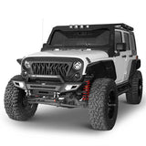 Jeep JK Offroad Front Bumper w/Winch Plate & Light Bar - Ultralisk 4x4 ul2077s 2