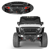 Jeep JK Offroad Front Bumper w/Winch Plate & Light Bar - Ultralisk 4x4 ul2077s 4