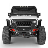 Jeep JK Offroad Front Bumper w/Winch Plate & Light Bar - Ultralisk 4x4 ul2077s 5