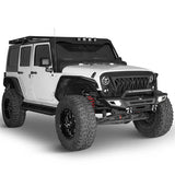 Jeep JK Offroad Front Bumper w/Winch Plate & Light Bar - Ultralisk 4x4 ul2077s 6