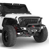 Jeep JK Offroad Front Bumper w/Winch Plate & Light Bar - Ultralisk 4x4 ul2077s 7