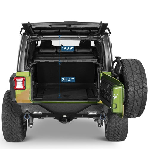 Jeep JK & JL Interior Cargo Basket/Rack For 2007-2026 Wrangler 4 doors Hardtop(Excluding Sky One-Touch Power Top Models) - Ultralisk 4x4