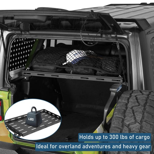 Jeep JK & JL Interior Cargo Basket/Rack For 2007-2026 Wrangler 4 doors Hardtop(Excluding Sky One-Touch Power Top Models) - Ultralisk 4x4