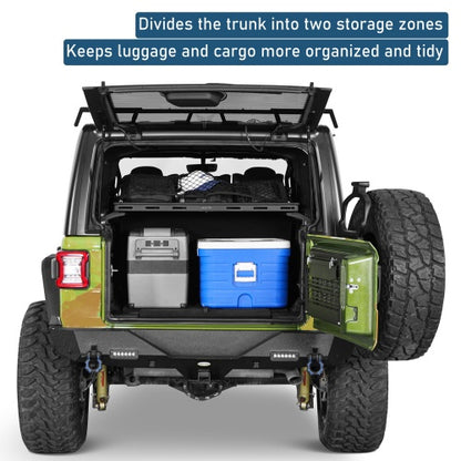 Jeep JK & JL Interior Cargo Basket/Rack For 2007-2026 Wrangler 4 doors Hardtop(Excluding Sky One-Touch Power Top Models) - Ultralisk 4x4