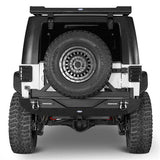 Jeep JK Rear Bumper w/Tire Carrier & Hitch Receiver for 2007-2018 Jeep Wrangler JK - Ultralisk 4x4 ul2029s 3