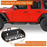 Jeep JL Side Steps Running Boards for 2018-2023 Jeep Wrangler JL - Ultralisk 4x4  ul3045 11