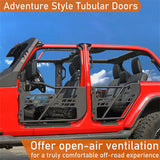 Jeep Tube Doors 4-Door Rock Crawler half doors for 2018-2023 Jeep Wrangler JL & Jeep Gladiator JT - Ultralisk 4x4 ul300910016 12