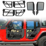 Jeep Tube Doors 4-Door Rock Crawler half doors for 2018-2023 Jeep Wrangler JL & Jeep Gladiator JT - Ultralisk 4x4 ul300910016 1