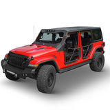 Jeep Tube Doors 4-Door Rock Crawler half doors for 2018-2023 Jeep Wrangler JL & Jeep Gladiator JT - Ultralisk 4x4 ul300910016 3