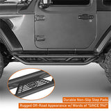 Tubular Side Armor Side Step Bars For 2018-2023 Jeep Wrangler JL - Ultralisk4x4 ul3050 13