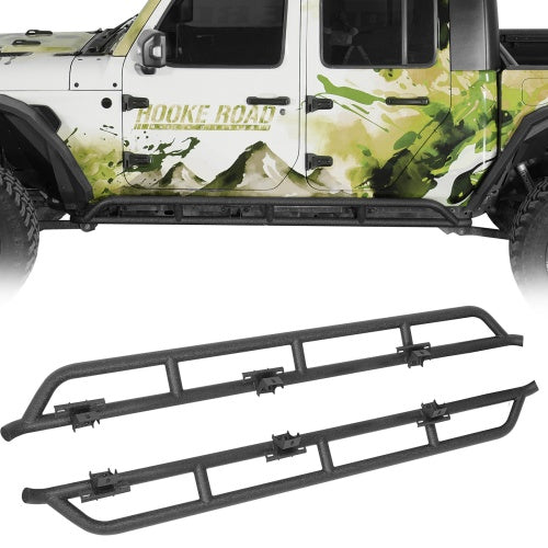 JEEP JT Rock Rails & Tube Slider Rocker Guards (20-26 Jeep Gladiator JT) - Ultralisk 4x4