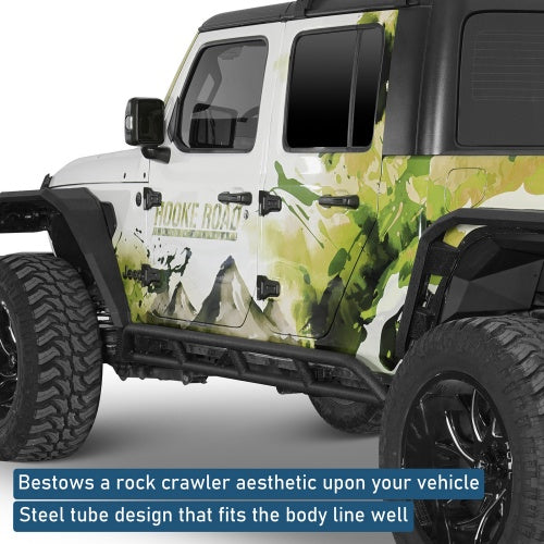 JEEP JT Rock Rails & Tube Slider Rocker Guards (20-26 Jeep Gladiator JT) - Ultralisk 4x4