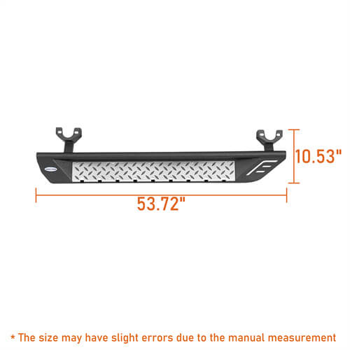 2007-2018 Jeep Wrangler JK Side Armor Side Step Bars For 2-Door - Ultralisk4x4 ul2083s 14