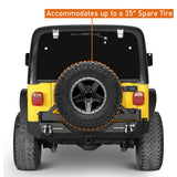 Jeep TJ Front and Rear Bumper Combo w/Tire Carrier for 1997-2006 Jeep Wrangler TJ - ultralisk 4x4 ULB.1010+ULB.1011 11