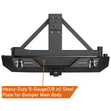 Jeep TJ Front and Rear Bumper Combo w/Tire Carrier for 1997-2006 Jeep Wrangler TJ - ultralisk 4x4 ULB.1010+ULB.1011 14