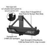 Jeep TJ Front and Rear Bumper Combo w/Tire Carrier for 1997-2006 Jeep Wrangler TJ - ultralisk 4x4 ULB.1010+ULB.1011 15