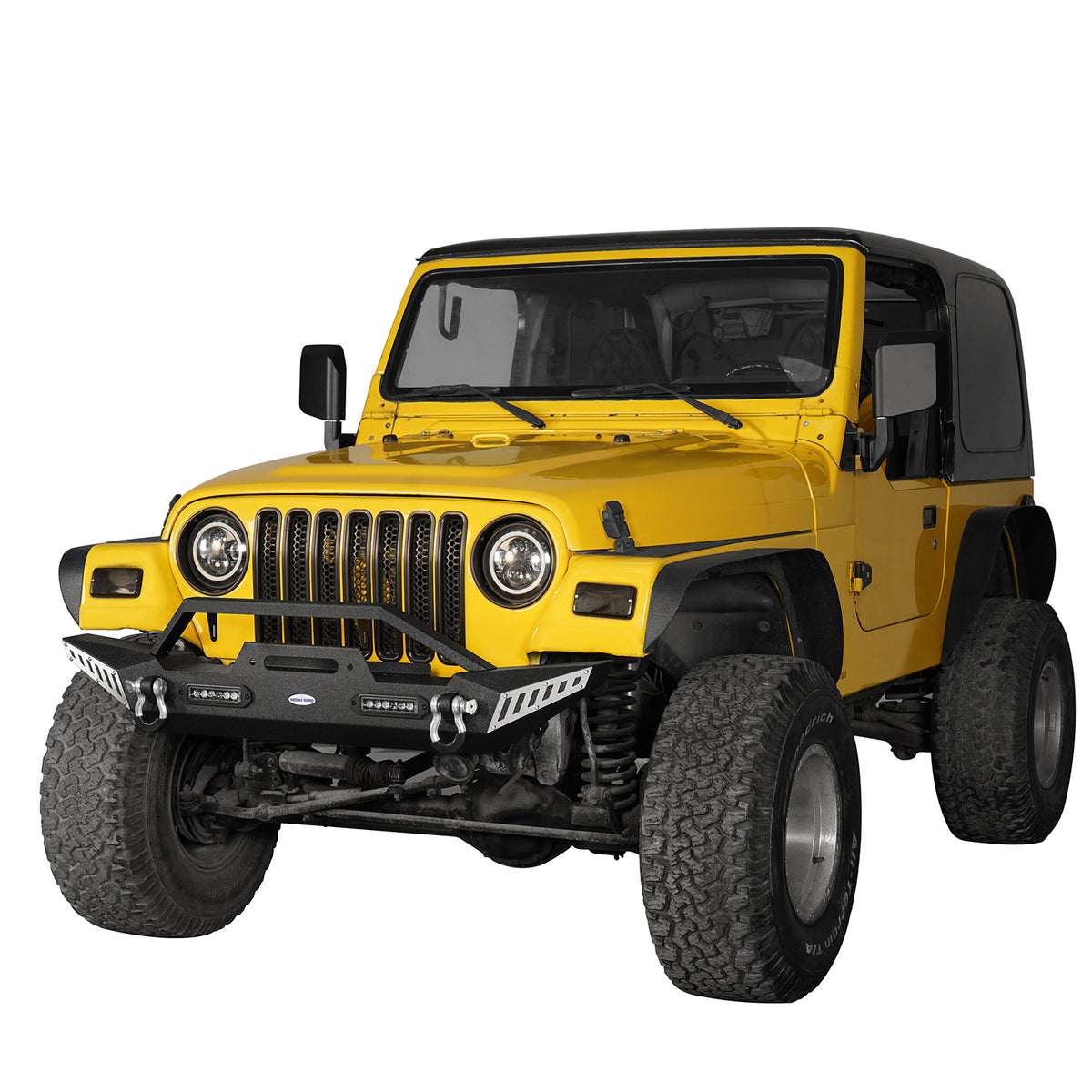 Vijay Front/Rear Bumper W/LED Lights&Tire Carrier For 1997-2006 Jeep Wrangler TJ Vijay Front/Rear Bumper W/LED Lights&Tire Carrier For 1997-2006 Jeep Wrangler TJ