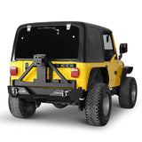 Jeep TJ Front and Rear Bumper Combo w/Tire Carrier for 1997-2006 Jeep Wrangler TJ - ultralisk 4x4 ULB.1010+ULB.1011 6