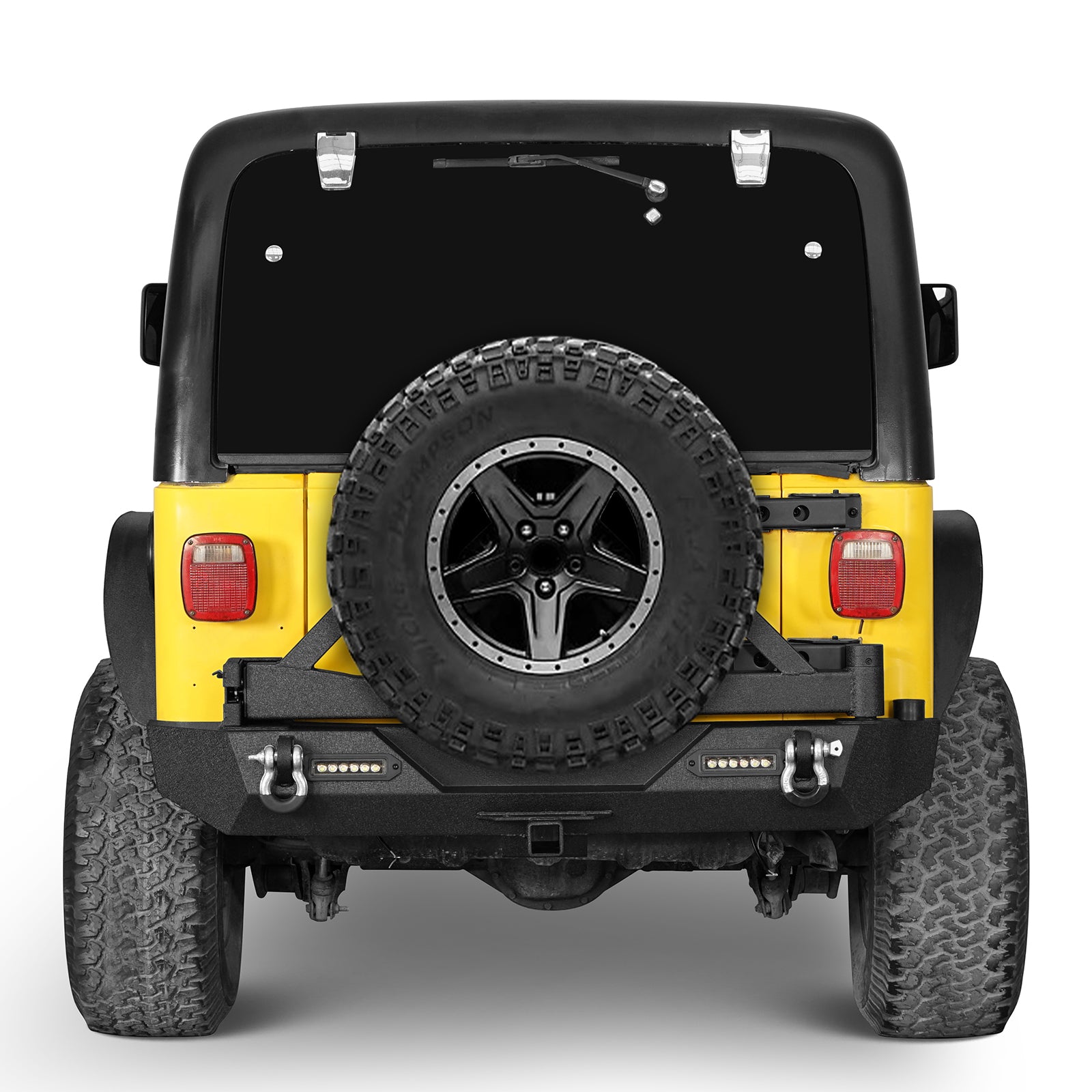 Jeep TJ Front and Rear Bumper Combo w/Tire Carrier for 1997-2006 Jeep Wrangler TJ - ultralisk 4x4 ULB.1010+ULB.1011 7