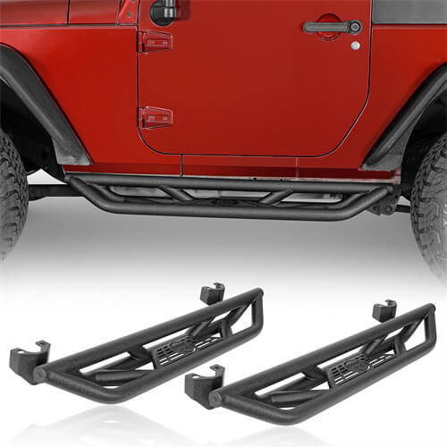 Jeep Wrangler JK 2-Door Side Steps Side Armor Off Road Parts - Ultralisk4x4 ul2087 1