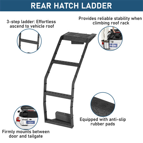 Rear Hatch Ladder For 2013-2017 Subaru XV Crosstrek - Ultralisk4x4