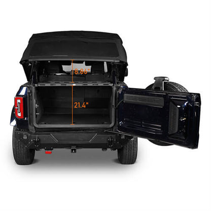 Bronco 4-Door Lightweight Steel Basket Cargo Rack For 2021-2023 Ford Bronco - ultralisk4x4 ul8917s 7