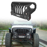 Mad Max Front Bumper w/Steel Grille Guard & Winch Plate(07-18 Jeep Wrangler JK) - Ultralisk 4x4