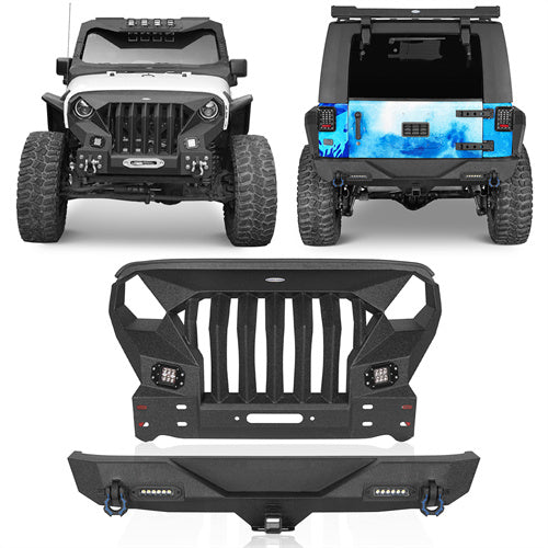 Mad Max Front Bumper & Rear Bumper(07-18 Jeep Wrangler JK) - ultralisk4x4