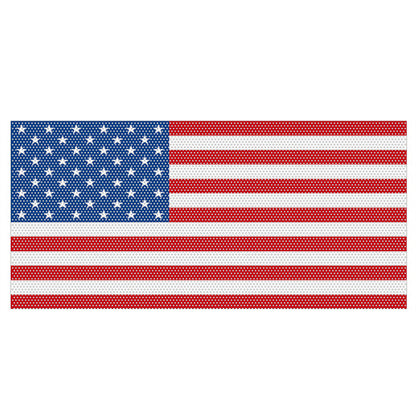 Front US American Flag Jeep Grille Insert Distressed Old Glory For 2018-2025 Jeep Wrangler JL & Gladiator JT - Ultralisk4x4