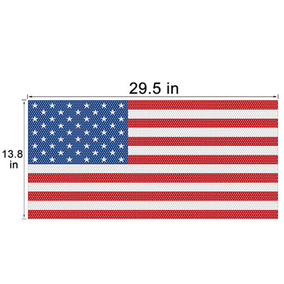 Front US American Flag Jeep Grille Insert Distressed Old Glory For 2018-2025 Jeep Wrangler JL & Gladiator JT - Ultralisk4x4