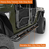 Jeep JT Mid Width Front Bumper & Rear Bumper & Running Boards for 2020-2023 Jeep Gladiator JT Ultralisk 4x4 ULB.3018+7003+7000 30