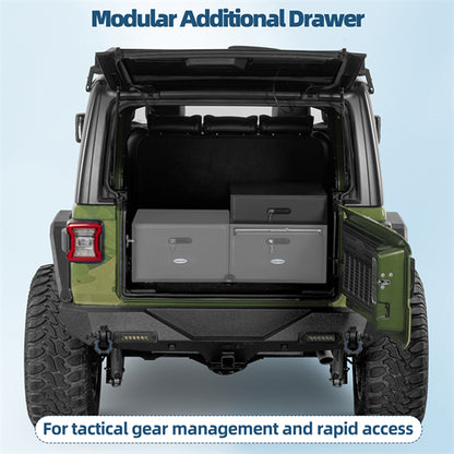 Modular Additional Drawer For 2015-2025 Jeep Wrangler JK & JL 4-Door & 2021-2025 Ford Bronco 4-Door - Ultralisk4x4