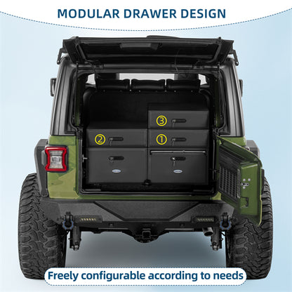 Modular Additional Drawer For 2015-2025 Jeep Wrangler JK & JL 4-Door & 2021-2025 Ford Bronco 4-Door - Ultralisk4x4