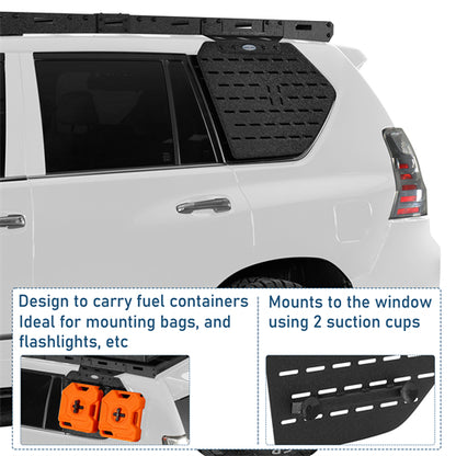 Rear Window Exterior Storage Panel Molle Panel Kit For 2010-2023 Lexus GX460 - Ultralisk4x4