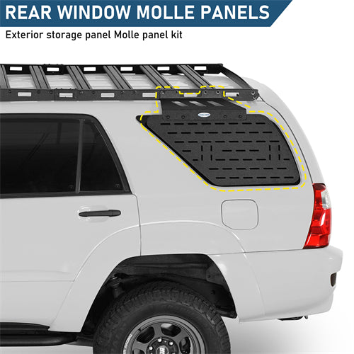 Rear Window Exterior Storage Panel Molle Panel Kit For 2003-2009 Toyota 4Runner - Ultralisk4x4