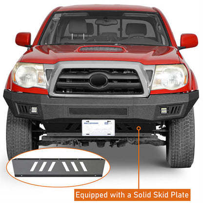 Off-Road Front Bumper w/ LED spotlights included For 2005-2011 Toyota Tacoma - Ultralisk4x4