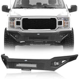 Off-Road Full-Width Front Bumper w/ Bedside Slider Steps & LED Spotlights For 2018-2020 Ford F-150(Excluding Raptor)  - Ultralisk4x4