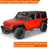 Front Fender Flares Off-Road For 2018-2024 Jeep Wrangler JL - Ultralisk4x4 ul3055- 6