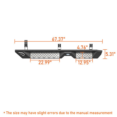 Nerf Side Step Bars For 2010-2024 Toyota 4Runner (Excluding Limited, Nightshade, TRD Sport & 10-13 SR5) - Ultralisk4x4