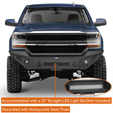 Off-Road Full-Width Front Bumper Aftermarket Truck Accessories For 2016-2018 Chevy Silverado 1500 - Ultralisk4x4 ul9029 8