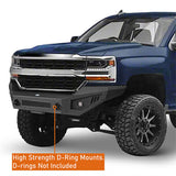 Off-Road Full-Width Front Bumper Aftermarket Truck Accessories For 2016-2018 Chevy Silverado 1500 - Ultralisk4x4 ul9029 9