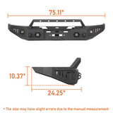 Off-Road Full-Width Front Bumper Aftermarket Truck Accessories For 2004-2008 Ford F-150 - Ultralisk4x4 ul8005 15