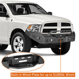 Off-Road Full-Width Front Bumper Aftermarket Truck Accessories For 2009-2012 Ram 1500 - Ultralisk4x4 ul6202 9
