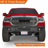 2019-2023 Dodge Ram Off-road Full-Width Front Bumper w/LED Spotlights - ultralisk4x4 ul6031 6