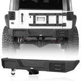 Off-Road Rear Bumper w/ D-ring For 2007-2018 Jeep Wrangler JK - Ultralisk4x4