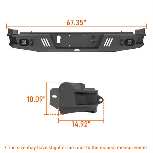 Off-Road Guardian Ⅰ Rear Bumper For 2015-2022 Chevy Colorado & GMC Canyon(Excluding ZR2 Models) - Ultralisk4x4